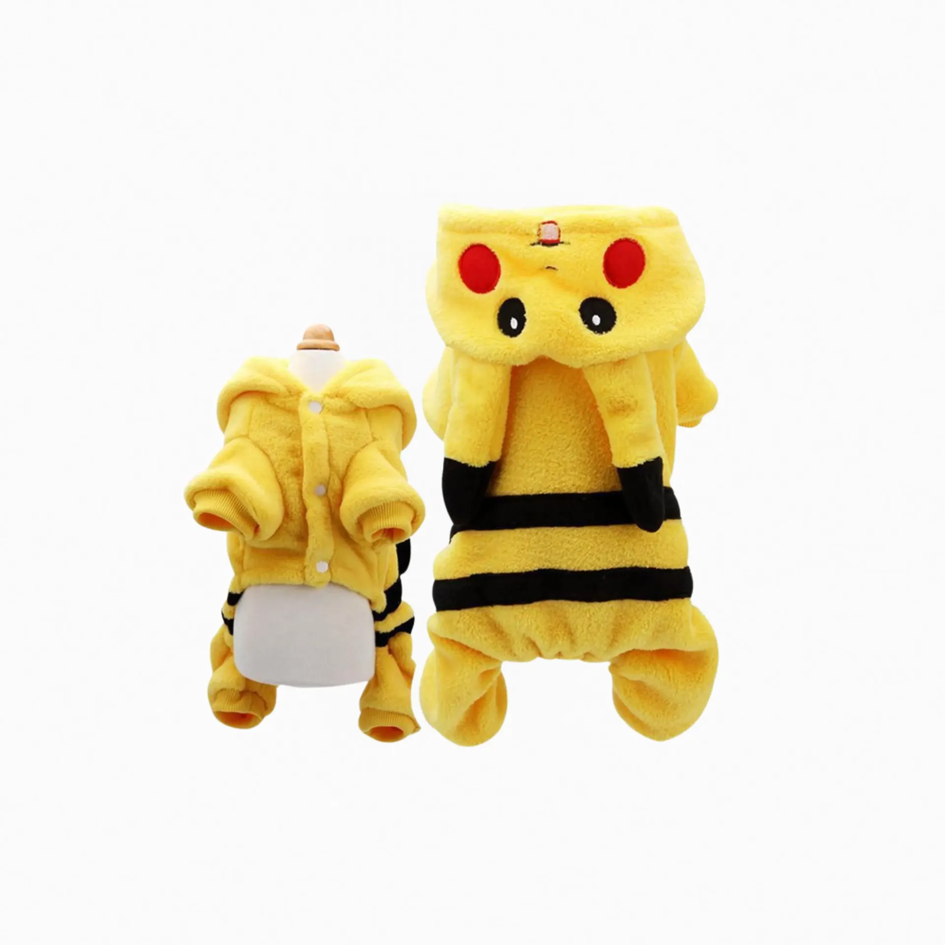 Penny Paws Pikachu-themed Fleece Pet Costume