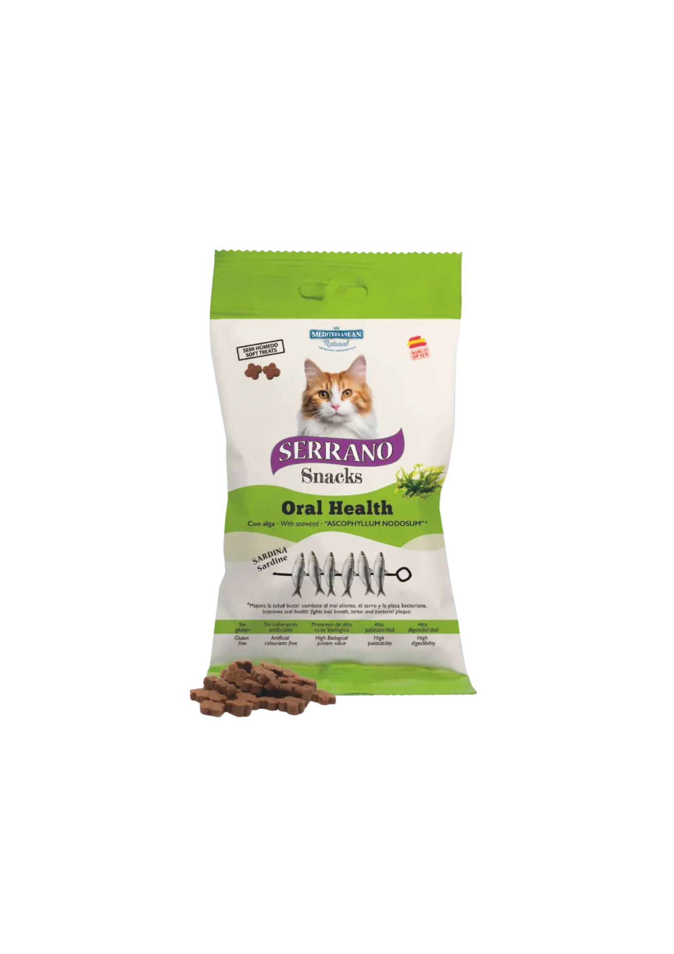 Mediterranean Natural Serrano Snacks Cat Treat - 50g