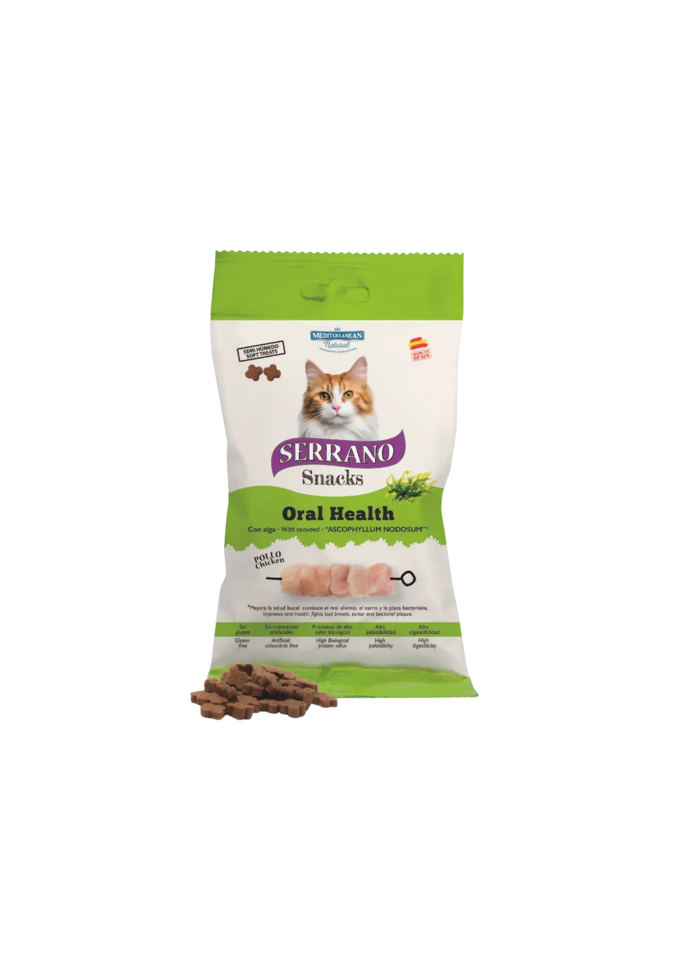Mediterranean Natural Serrano Snacks Cat Treat - 50g
