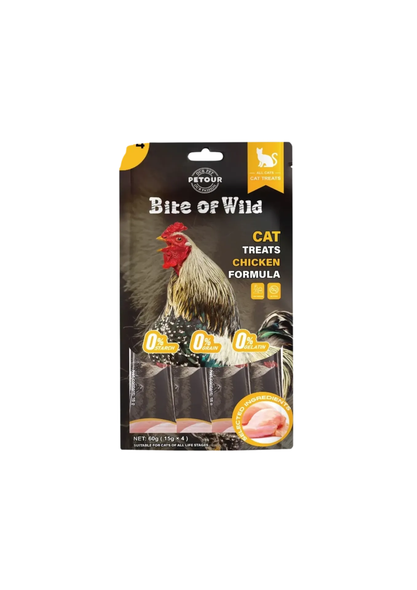 Bite of Wild Cat Treats - 15gx4